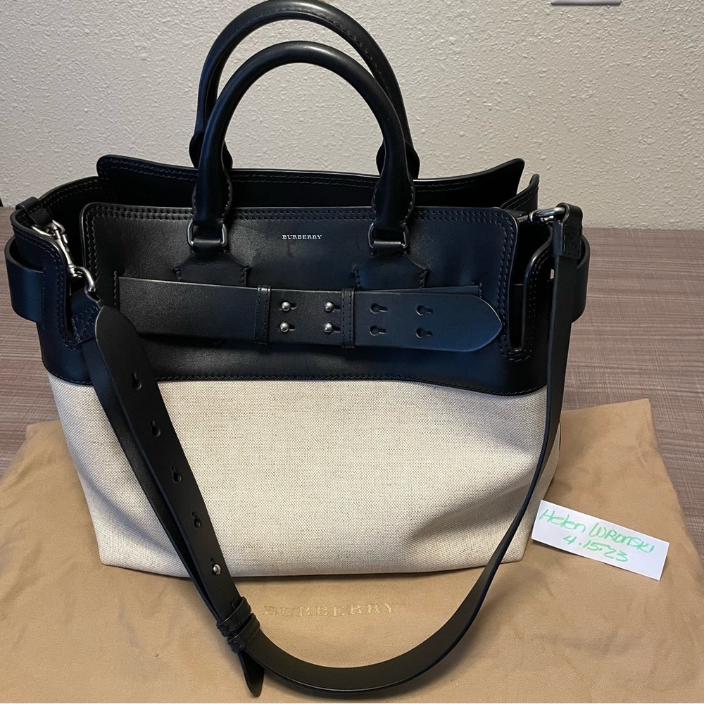 OFFERS WELCOME!!! Authentic EUC Burberry canvas Belt tote bag